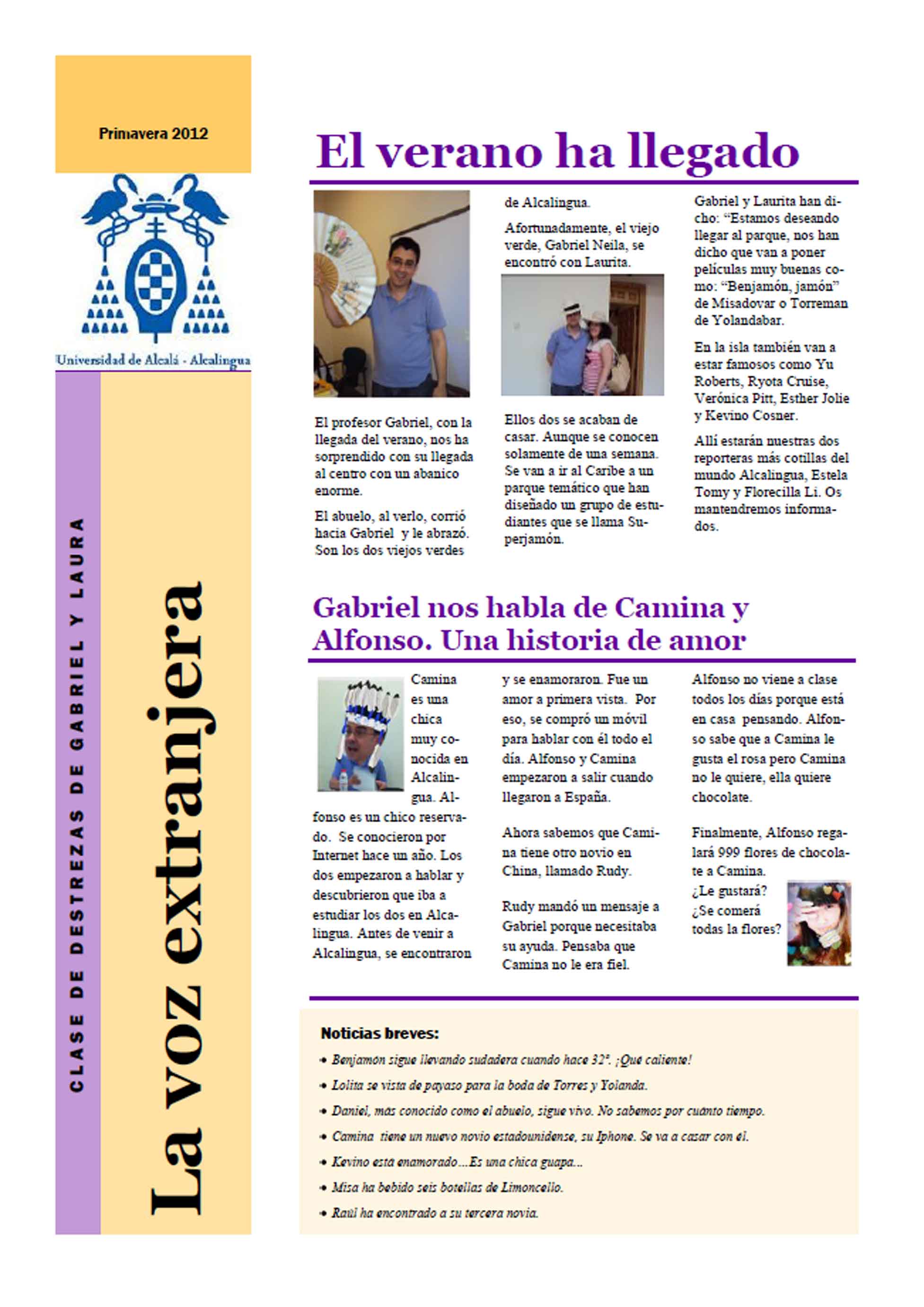 La voz extranjera (trabajo ELE)