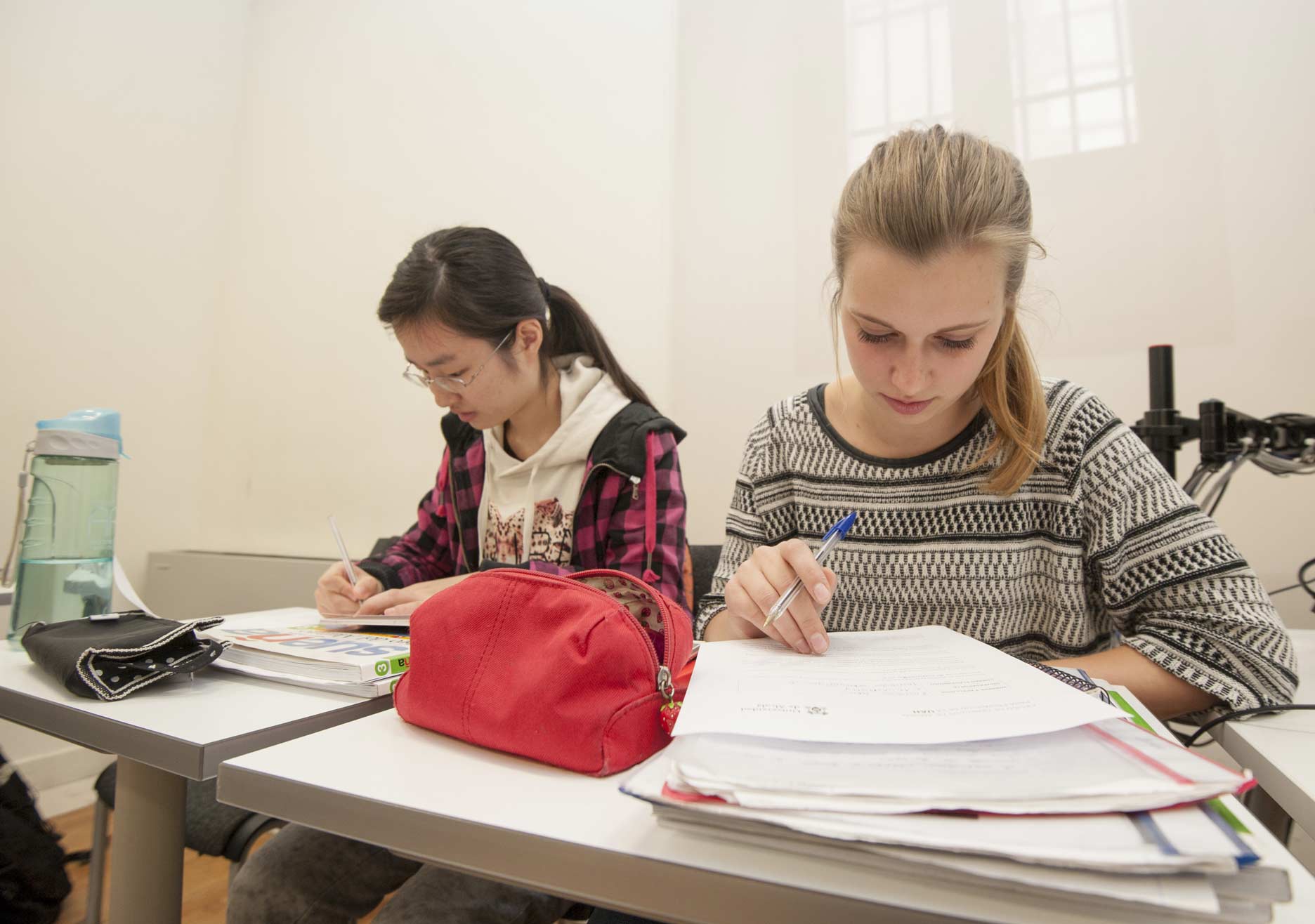 Chicas en clase