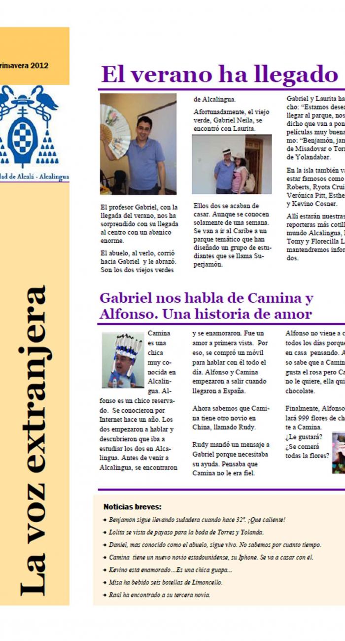 La voz extranjera (trabajo ELE)