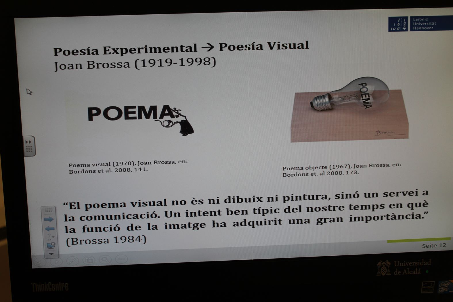 Visual poetry (Victoria del Valle. Pepe Ruiz)  