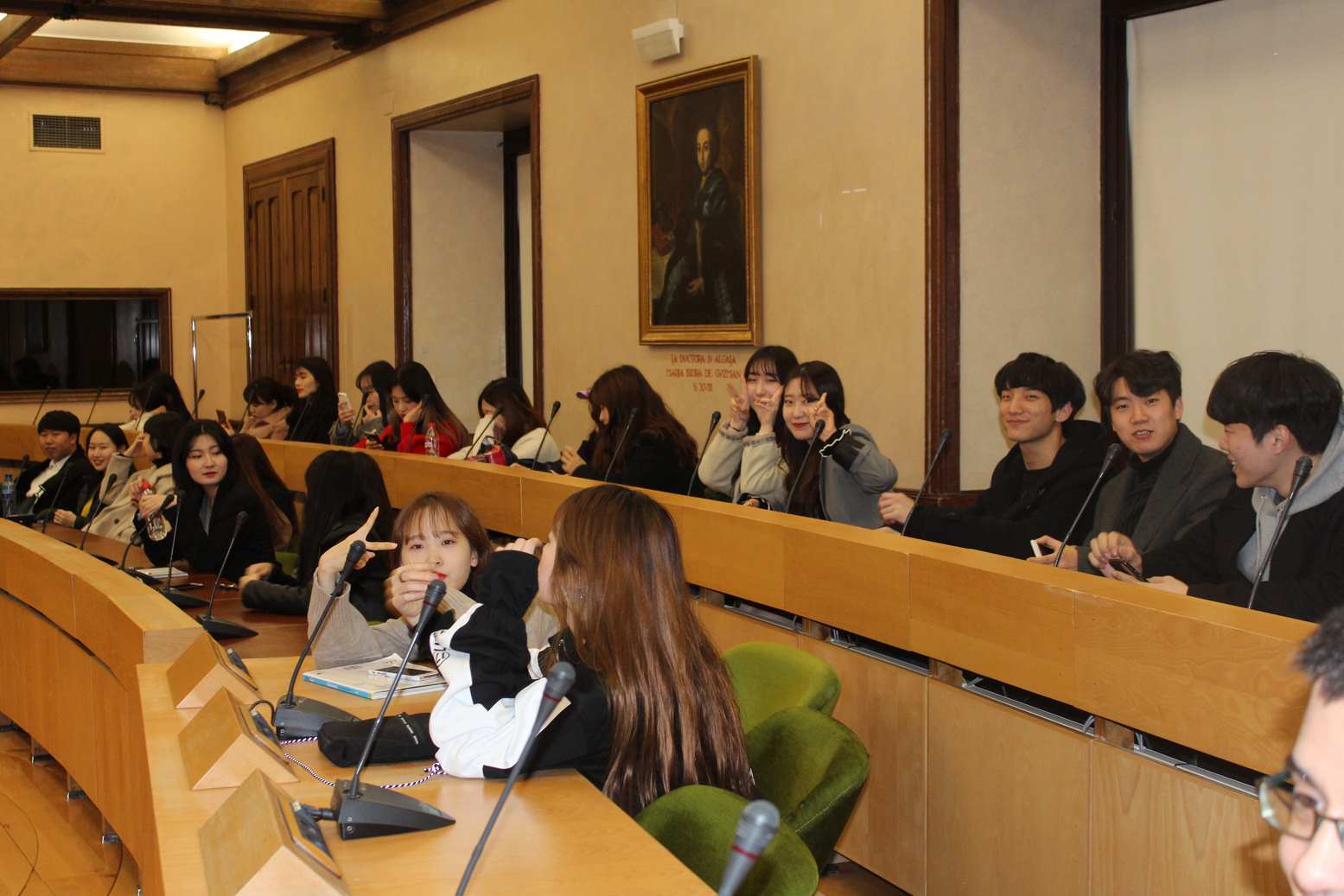 Alumnos de la Universidad de Gachon (Corea del Sur)
