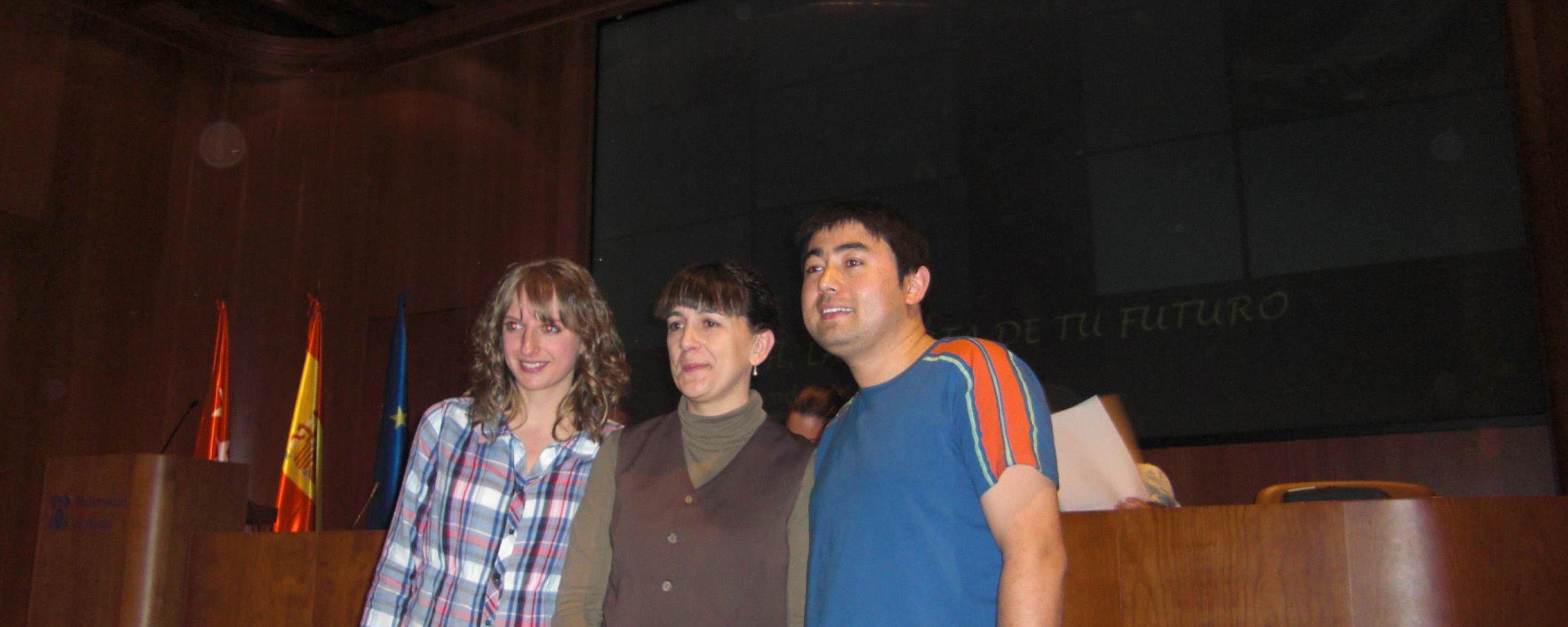 Estudiantes en la entrega de diplomas (invierno 2010)