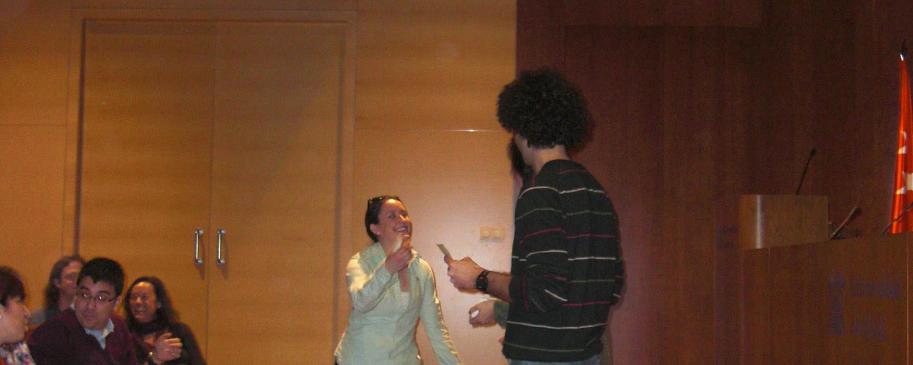 Estudiantes en la entrega de diplomas (invierno 2010)