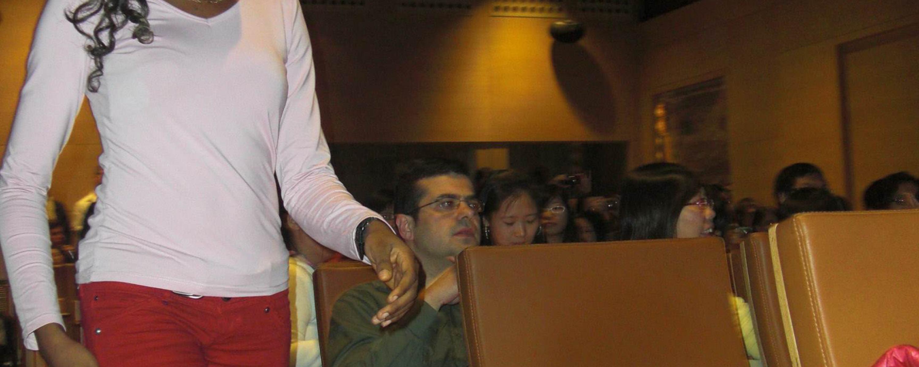 Estudiantes en la entrega de diplomas (invierno 2010)