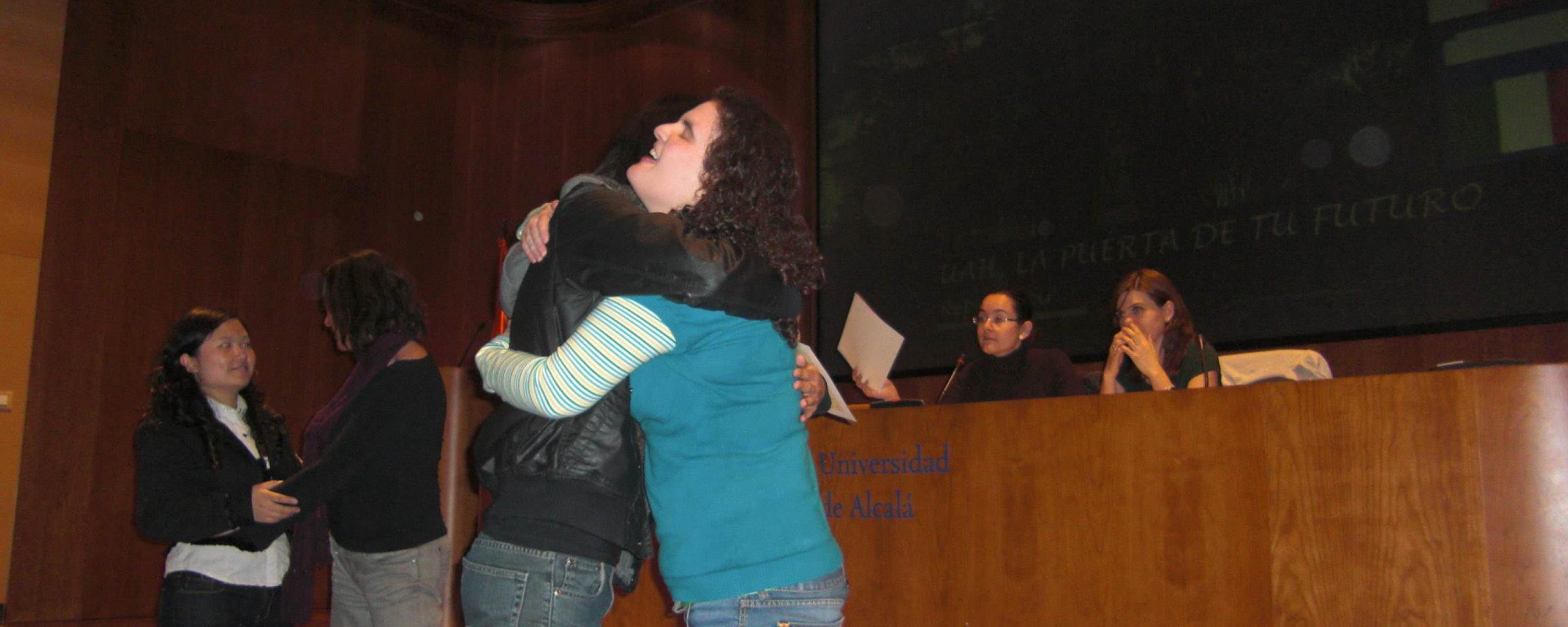 Estudiantes en la entrega de diplomas (invierno 2010)