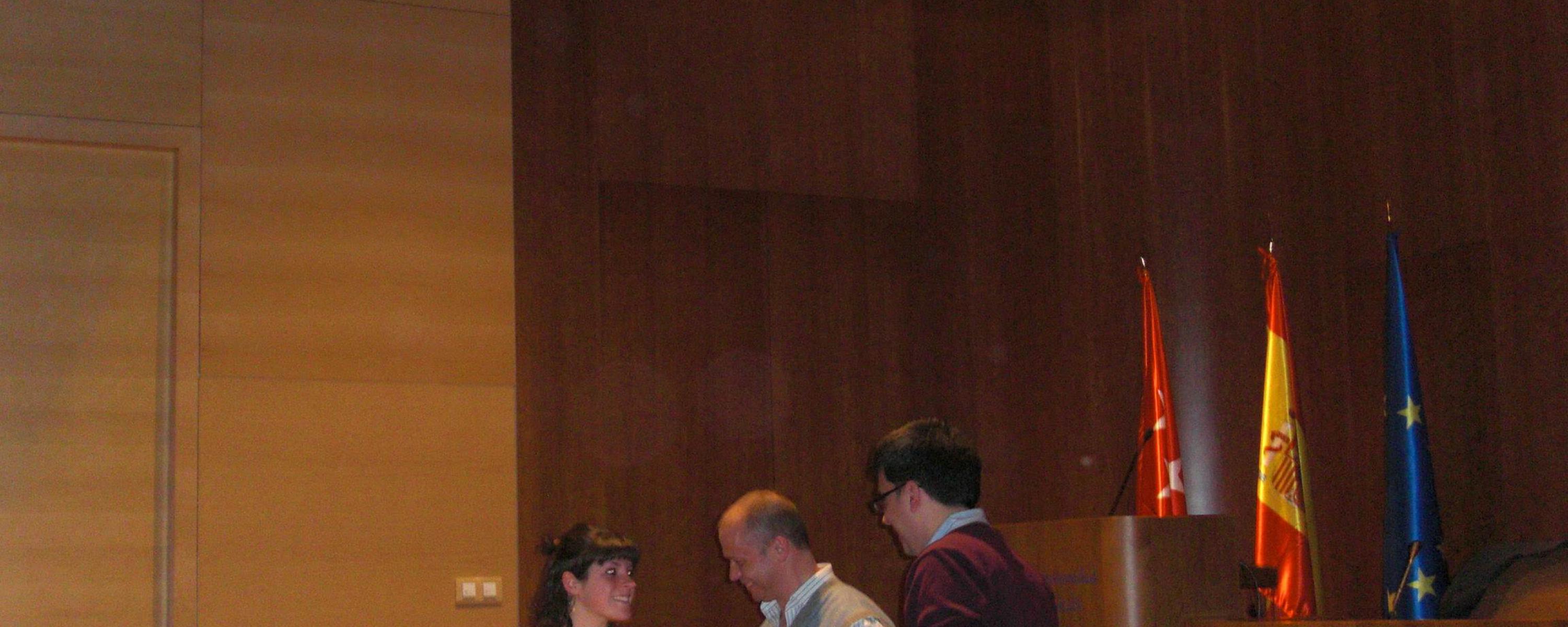 Estudiantes en la entrega de diplomas (invierno 2010)