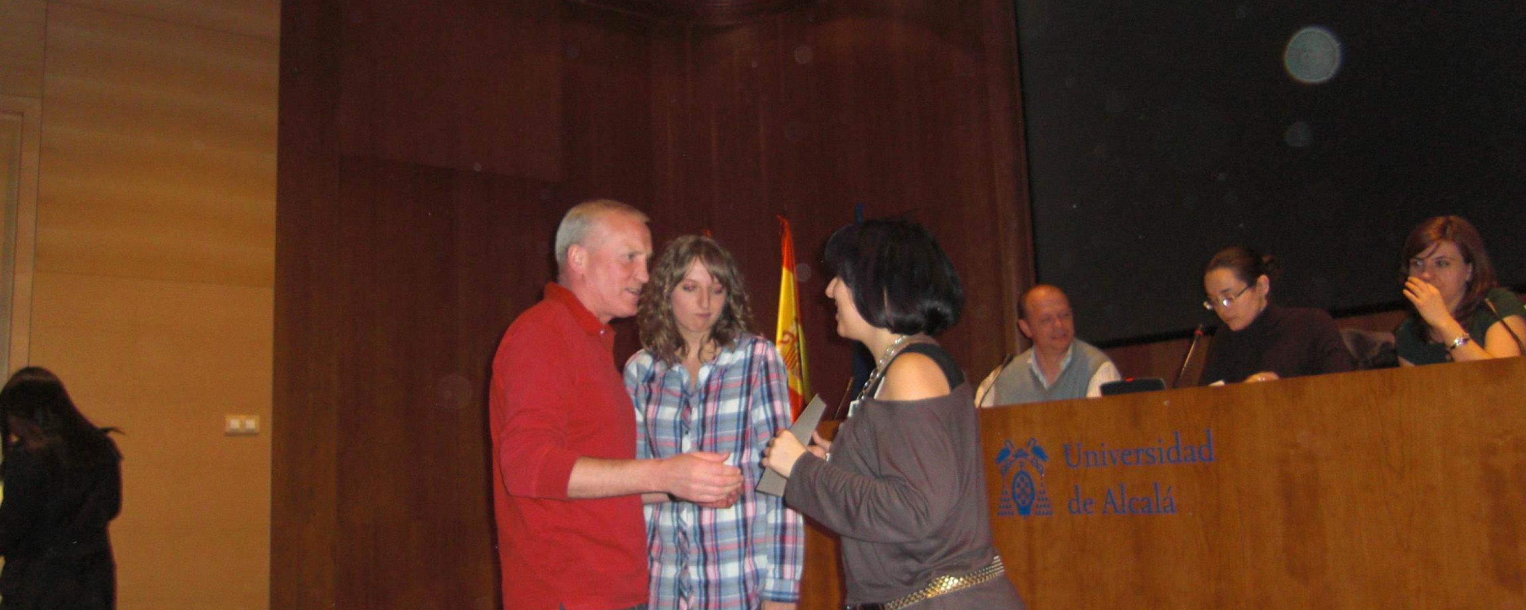 Estudiantes en la entrega de diplomas (invierno 2010)