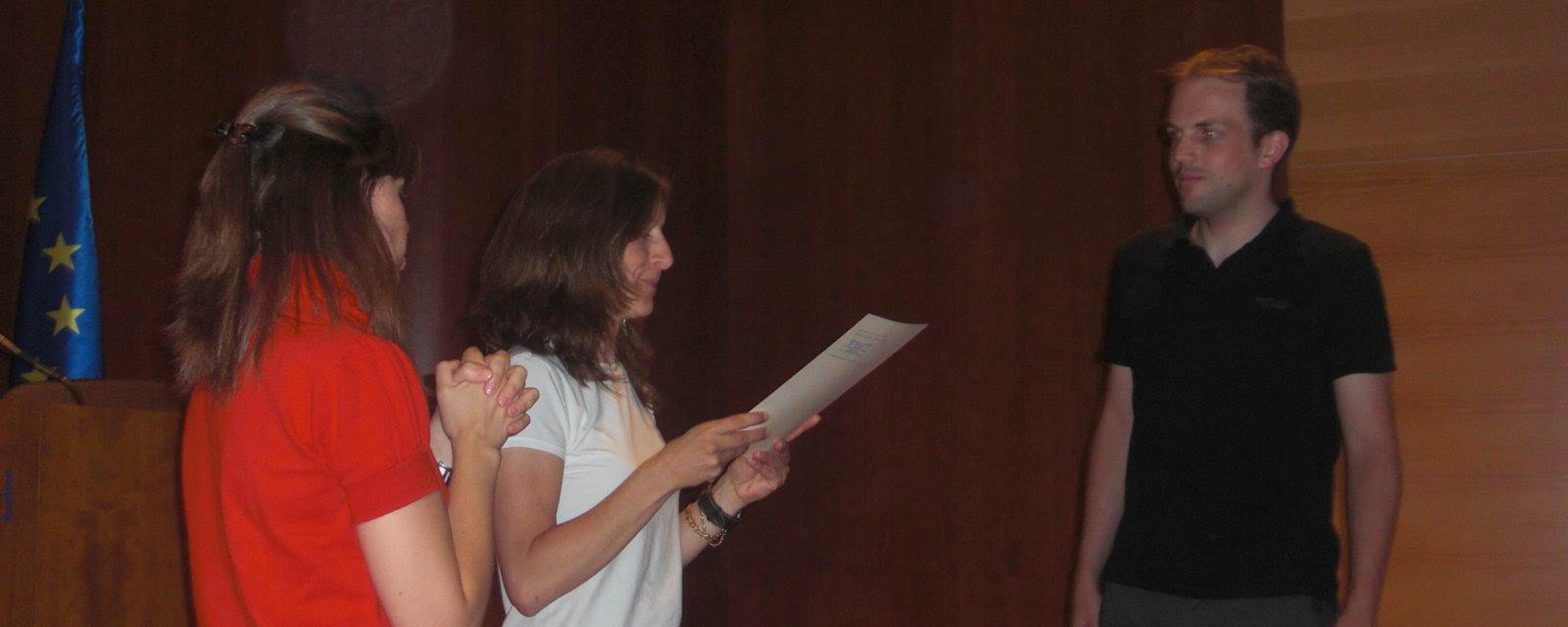 Entrega de diplomas (junio 2009)