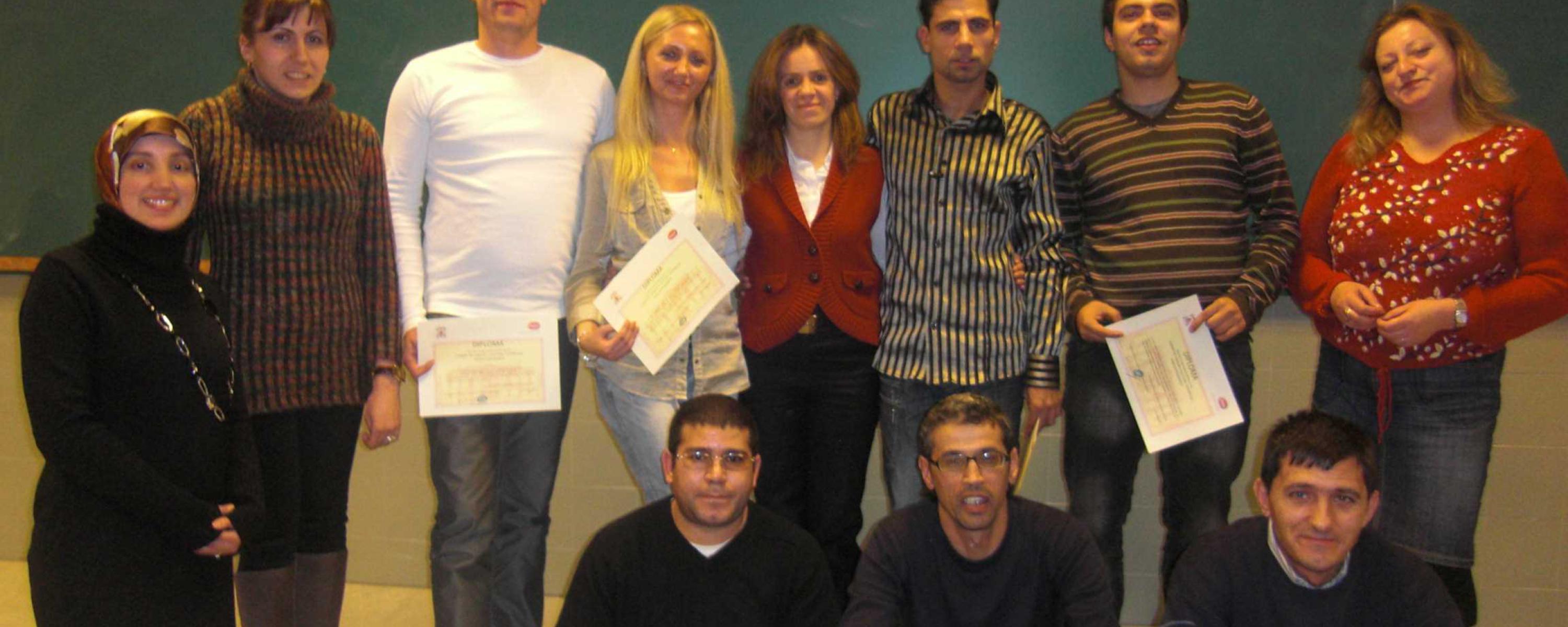 Diplomas curso español para inmigrantes (Guadalajara)