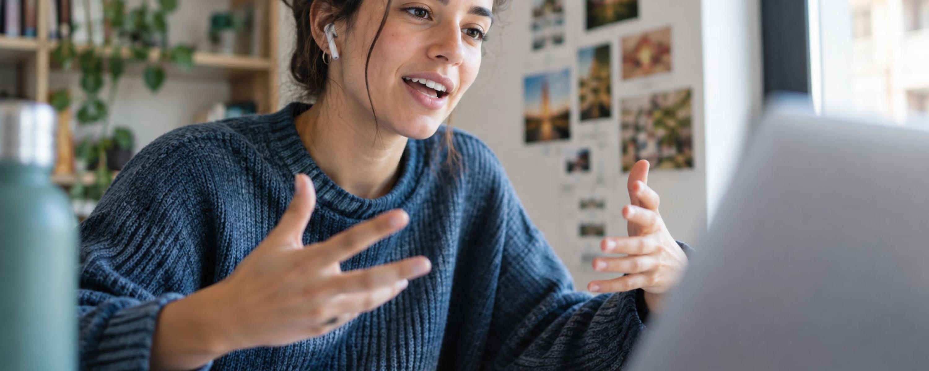 Estudiante curso aplicar espanol online